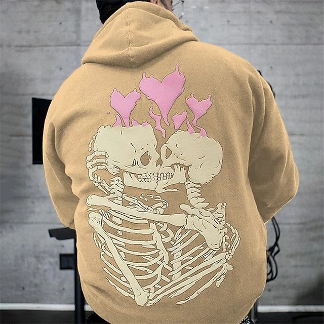 Skull Pattern Casual Hoodie